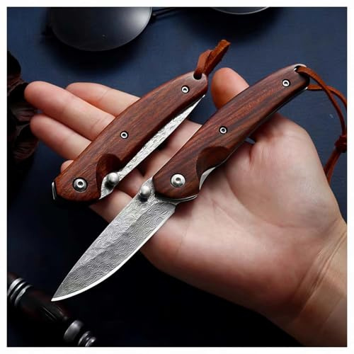 LMJIAANPU Multipurpose tools portable edc folding Wooden handle pocket cutter Tool,EDC Gadgets for Outdoor Camping, DIY, Gift for Men