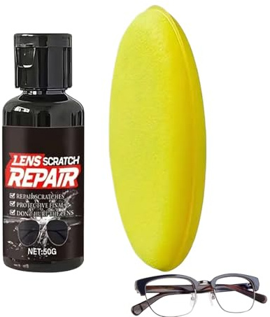 Eliminador de arañazos para gafas, 50 g, de reparación de gafas, herramienta para quitar arañazos para gafas, cámaras, relojes, teléfonos, parabrisas y pantallas de coche, cuidado de gafas