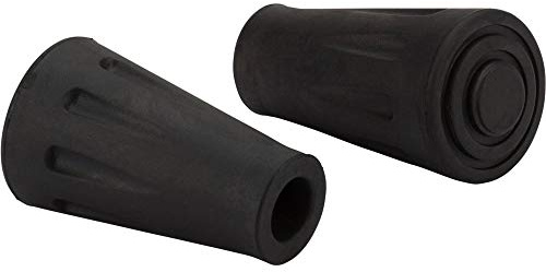 Bastones Bungypump de Nordic fitness con topes de goma, Negro