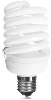 Bombilla bajo consumo espiral 40W E27 luz blanca día 6500K 2.740 Lúmnes