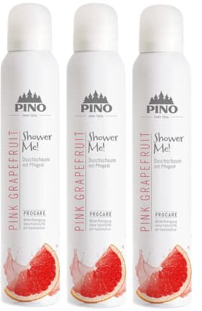 Pino Shower Me Duschschaum Pink Grapefruit 3 x 200 ml
