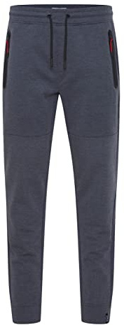 !Solid SDVinh Herren Sweatpants Jogginghose Sporthose mit Kordeln gestreift Regular Fit, Größe:M, Farbe:Insignia Blue Melange (1940101)