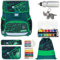 Herlitz Schulranzen Jungen Mädchen Tornister Kinder Ranzen Schultasche Schulmappe Schule leicht mit gefülltem Mäppchen Loop Plus, 8 Teile Set +efk v (Game Changer 6249 (Fußball))