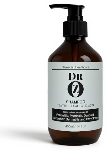Dr Oz Shampoo with Tea Tree & Salicylic Acid to help Folliculitus, Psoriasis, Dandruff, Seborrheic Dermatitus and Itchy Scalp.