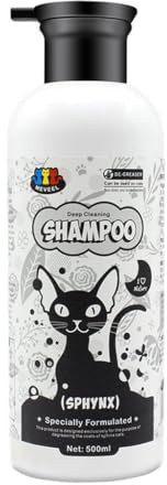 HINAYOSAN Champú para gatos sin pelo 500ml para control de grasa, fácil, eficaz y suave para gatos