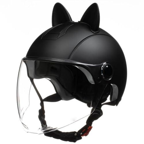 Children's Moped Helmet, Children's 3/4 Motorbike Jet Helmet with Sun Visor, ECE 22.06 Approved Kids Scooter Helmet for 3-10 Years Old Boys and Girls C,50-54cm