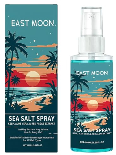 Spray al Sale Marino,Spray Texturizzante,Sea Salt Spray Aggiunti Aloe Vera,Rinfrescante e Confortevole,Texture Naturale,Tenuta Flessibile,Ottieni uno Styling Vaporoso in un Attimo-100ML