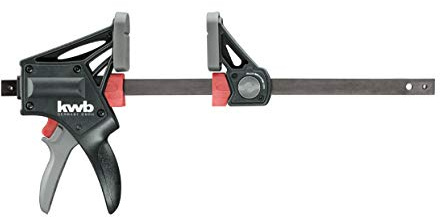 kwb Einhand-Zwinge Spann- und Spreiz-Zwinge, Spannweite 150 mm, Spanntiefe 85 mm, zum Halten, Klemmen, Verleimen u. Spreizen