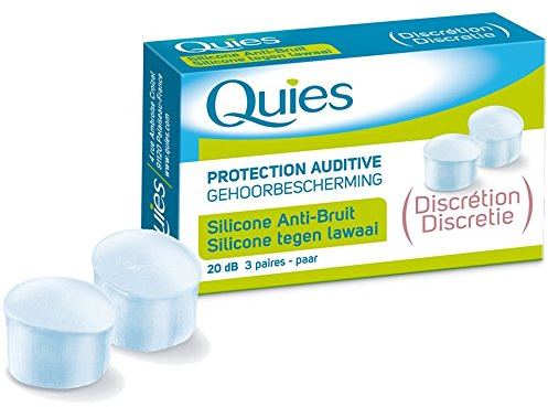 Quies - Ohrstöpsel aus Silikon, geräuscharm, 3 Paar