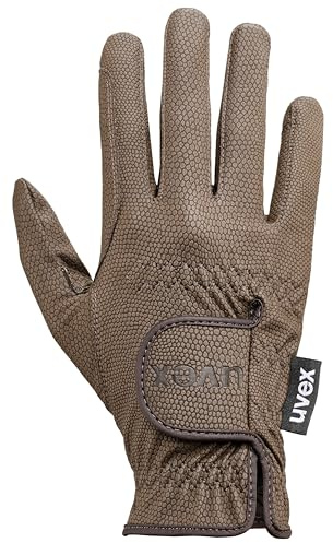 Uvex Sportstyle Riding Gloves – Stretchable Equestrian Hand Protection – Touchscreen-Compatible – Brown Size 6