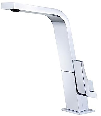 GRIFO IC 915 CROMO Monomando icónico diseñado by Bunch, caño alto plano y giratorio, aireador anticalcáreo integrado