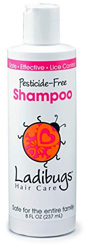 LADIBUGS Lice Prevention Shampoo 8oz | Natural, Essential Oils, Sulfate-free | Keep Head Lice Away!