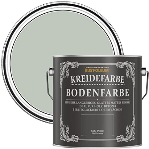 Rust-Oleum Peinture Verte Résistante aux rayures pour Sols, Finition Mate - Vert craie 2.5L
