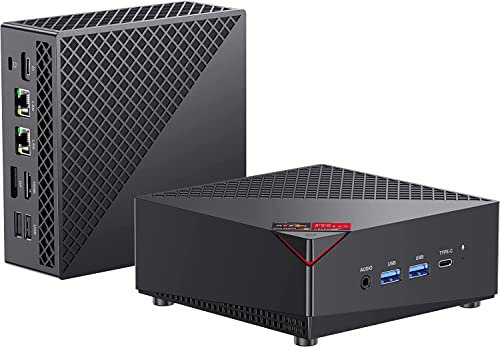ACEMAGICIAN AM06 Pro Mini PC, AMD Ryzen 5 5625U (6C/12T, up to 4.2Ghz), 16GB DDR4 512GB SSD Windows 11 Pro Mini PC, Mini Computer with WiFi 5, BT 4.2, 4K Triple Display, Type C | Dual Eththernet ernet