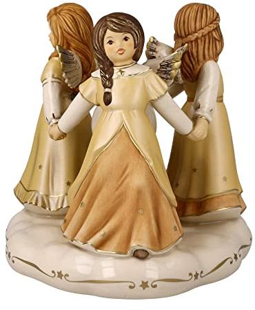 Goebel Engelfigur Himmlischer Reigen - Himmelsboten Weihnachten Champagner