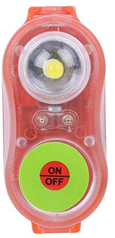 Luce per Giubbotto di Salvataggio, Lampada per Giubbotto di Salvataggio, Luce Stroboscopica per Giubbotto di Salvataggio LED al Litio JHYD I Acqua di Mare Autoilluminazione Torcia (Arancia)
