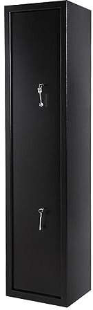 Panana 3 Gun Cabinet, Shotgun & Rifle Safe with 7 Level Lock, Black, H1300 x W205 x D245mm, Utility Room (6 Gun Cabinet)