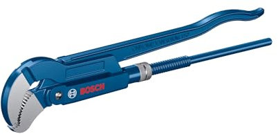 Bosch Professional Clé serre-tubes (mâchoires coudées de 45°, acier chrome-vanadium, convient pour les tubes jusqu'à 60 mm ou 2 3/8 de diamètre maximum).