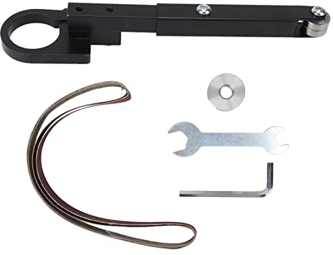 Belt Sander Attachment for Angle Grinder, Power Grinder Modification Tool with 270mm Fixing Plate, Grinding Machine Adapter for Polishing