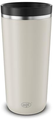alfi ISO COFFEE MUG PRO, beige matt, Isolier-Trinkbecher 0,38 l, Coffee to Go Becher, Thermobecher Edelstahl, spülmaschinenfest, BPA-frei, hält 6h heiß & 12h kalt, Becher für unterwegs