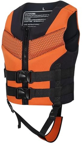 Kids Swim Vest Girls Boys Jacket Swimming Beach Swimwear Training Pool Fishing Boating Water Outdoor Childrens Teens Toddler Comfy Adjustable Tankini Bikini (Orange, 9-12 Years)
