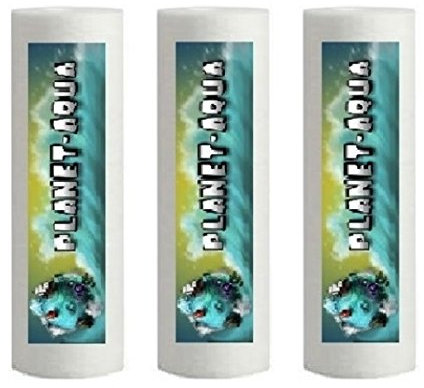 3 Stück Sediment Filterkerze in 10 Zoll mit 5 Mikron Feinheit aus Polypropylen als Filter Kartusche für die Osmoseanlage Umkehrosmose Wasserfilter Osmose Aquarium Wasser