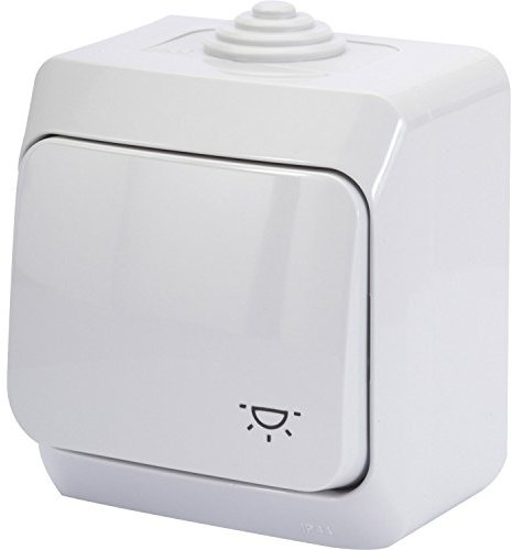 Schneider - Bouton poussoir 10 A - Gris - Cedar Plus