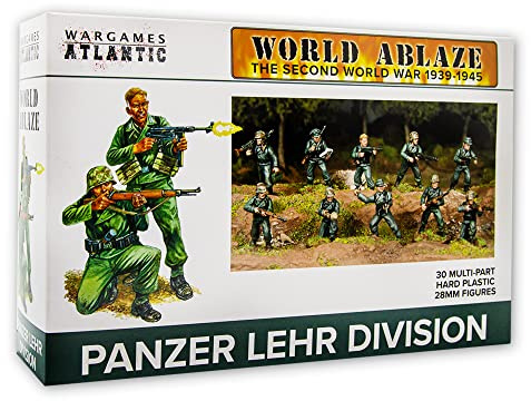 Wargames Atlantic World Ablaze - Zweiter Weltkrieg 1939-1945: Deutsche Panzer-Lehr-Division (30 28 mm Hartplastikfiguren)