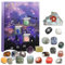 RAMXCION Crystal Advent Calendar 2025, 24 Days Natural Crystals Minerals Fossils Calendars Gemstone Christmas Countdown Calendar Enthusiasts Rock Collection for Kids Girls Boys Women Men Adults