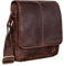 STILORD 'Matt' Ledertasche Männer klein Vintage Umhängetasche Schultertasche Herrentasche für 9,7 Zoll iPads Tablet Herrenhandtasche Messenger Bag Echtes Leder, Farbe:kansas - braun