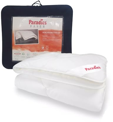 PARADIES Ganzjahresdecke | Bettdecke Halia medium warm | Bezug 100% Baumwolle veredelt mit Aloe Vera | Füllung Fill Klimafaser | 135x200