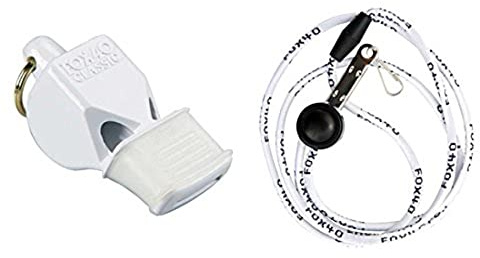 Fox 40 Classic CMG Pealess Safety Whistle, 115 dB, White - 9603-0708