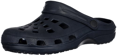 Brandsseller Zuecos de jardín/hogar, para hombre, zapatos de ocio, con correa de talón, azul, 40 EU