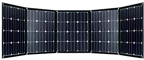 Offgridtec© FSP-2 225W Faltbares Solarmodul mit Sunpower Back-Contact Zellen ohne Laderegler mit praktischem Tragegriff und Stauraum für Kabel. Für Camping, Reise, Boot Caravan