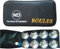 ND Sports French Boules Set (Deluxe) – 8 Chrome Iron Balls with Jack, Measuring Rope & Carry Bag | Outdoor Petanque Game for Adults & Families | Lawn, Garden, Beach & Camping Fun – Metallic Silver