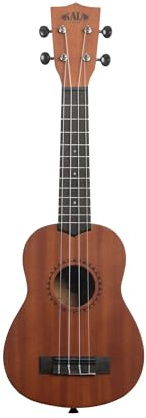 Kala KALA-LTP-S - Ukulele Soprano Adulti Studenti e Principianti, Ukulele Scuola Media in Mogano e Palissandro con Custodia Morbida e Guida Introduttiva Incluse - Strumenti Musicali a Corda, Satinato
