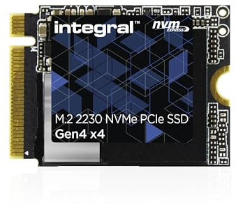 Integral 1TB NVMe M.2 PCIe Gen4 x4 SSD | M2 SSD PCIe 4.0 - Read Speed bis zu 4900MB/s, Write Speed bis zu 3200MB/s - Internal 2230 SSD. Valve Steam Deck, Microsoft Surface Pro, PC & Laptop kompatibel