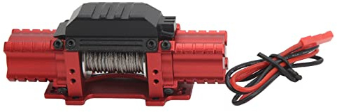 Alomejor Treuil de Voiture RC, Treuil à Double Moteur de Remplacement à Double Moteur brossé à L'échelle 1:10 pour Adultes et Enfants (Rouge)