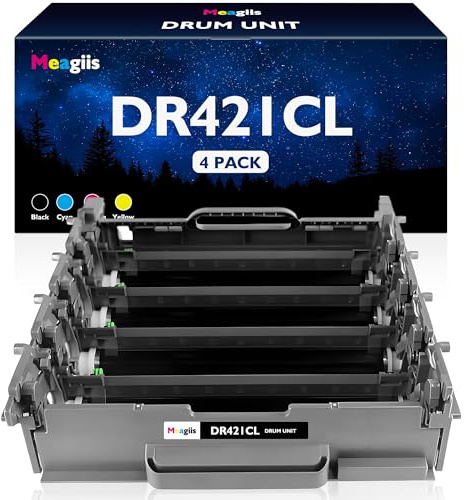 Meagiis DR421CL Trommel kompatibel für Brother D421CL DR-421CL Trommelmodul für Brother HL-L8260CDW HL-L8360CDW HL-L9310CDW HL-L9310CDWT HL-L9310CDWTT MFC-L8690CDW MFC-L8900CDW MFC-L9570CDW(4 Packung)