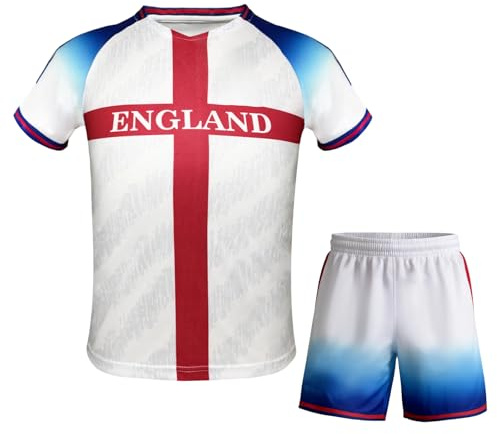 GEREISHIRE Football Jersey Kit for Kids Boys Girls Soccer Shirt Shorts Set Outdoor Sports Training Shirts Youth Fans Gift