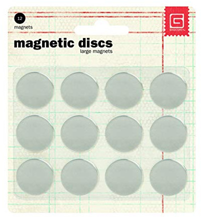 Basic Grey 5/8-Inch-by-1/32-Inch Magnetic Snaps Large.