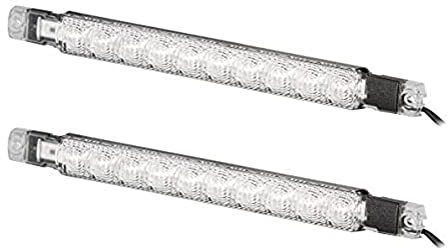 HELLA 2PT 980 880-811 LED-Tagfahrleuchtensatz - Strip Lamp - 12V - gerade - Einbau - Lichtscheibenfarbe: glasklar - Kabel: 2500mm - Fahrzeugfront - Satz