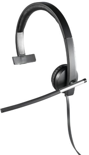 Logitech H650e Mono Monophonique Bandeau Noir - Casques audio (Centre d'appel/Bureau, Monophonique, Bandeau, Noir, Avec fil, 50 - 10000 Hz)