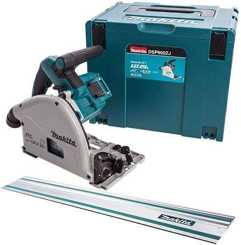 Makita 18V Brushless Plunge Saw, Cordless, Makita Drill, Power Tools Combo Kits with MAKPAC Case + 1.5M Guide Rail