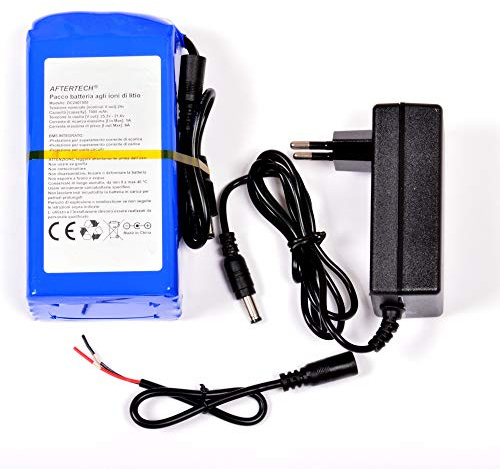 AFTERTECH PACCO BATTERIA PILA 24V 7000mAh 7Ah RICARICABILE AL LITIO 130x67x46mm F2E4