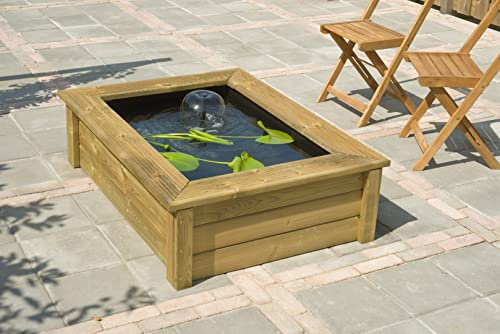 Ubbink Quadro Wood I - kesseldruckimprägnierte Holzumrandung