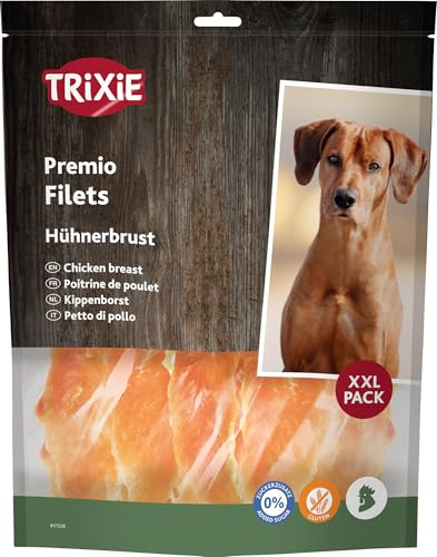 Trixie Premio friandises pour Chien Filets de Poulet, 1 kg – friandise savoureuse à la Viande de Poulet, sans Sucre ajouté ni Gluten – récompense Naturelle pour l'entraînement
