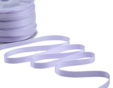 Furlanis - Nastro Doppio Raso, Tessuto Italiano - Lilla, 10 mm x 25 m