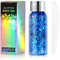 URAQT Body Glitter Gel, Chunky Glitter Gel, Chunky Body Lotion Glitzer Flüssiger Lidschatten, Meerjungfrau Pailletten Funkelnde für Gesicht Haare Lippen Nägel Make Up Kosmetik Festival (Blau)