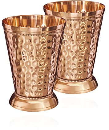 NKlaus 2 vasos de cobre puro de 155 g (100%), cáliz Moscow Mule, 320 ml, 11263